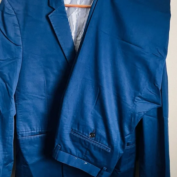Express Men's 3 Piece Blue Suit